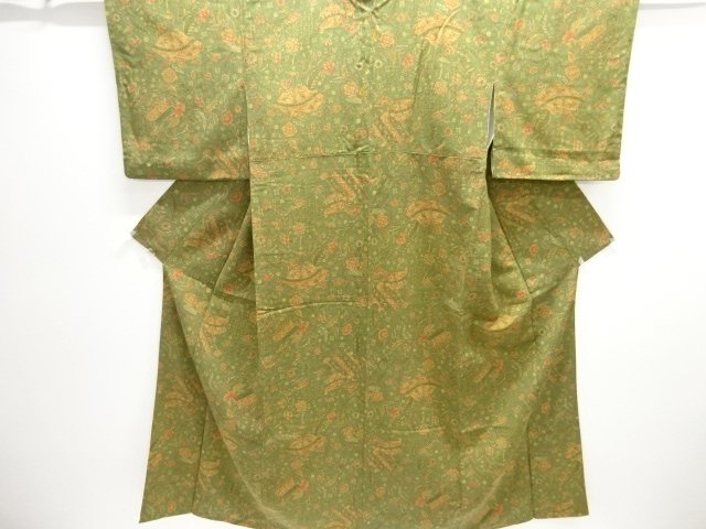 花更紗模様小紋着物